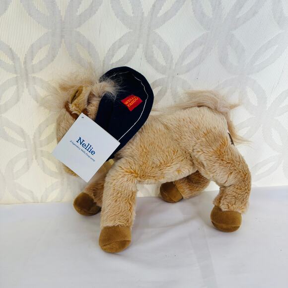 Nellie Wells Fargo Tan Plush Horse Pony Stuffed Animal Toy Brown 2015 NWT - Picture 2 of 8